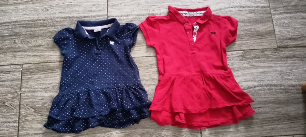 Czerwona sukienka Polo r80/86