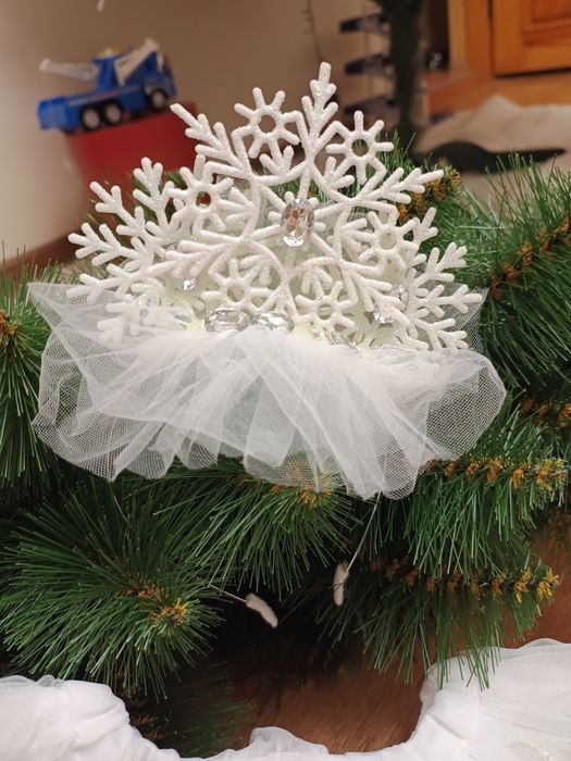 Спідниця сніжинка та обруч набір