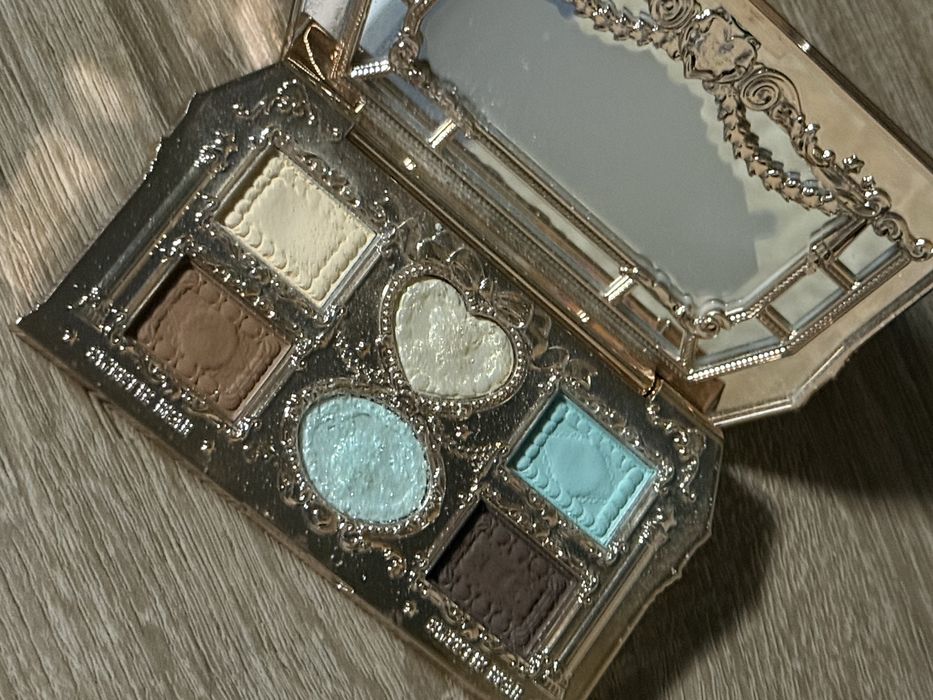 flower knows teddy bear 03 mint chocolate palette палетка тіней