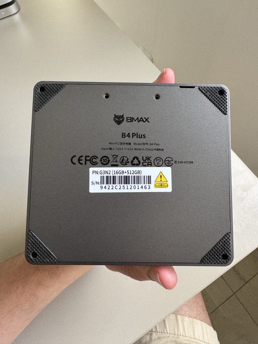 Mini PC BMAX B4 Plus — 16GB RAM / 512GB SSD — Intel N100