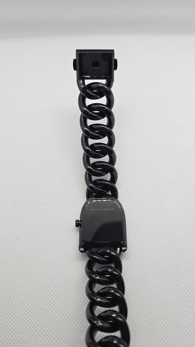 Ralph Lauren Petite Steel Stirrup Black Dial