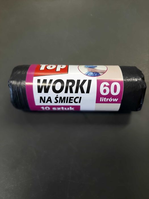 60 litrów worki 100 sztuk czarne