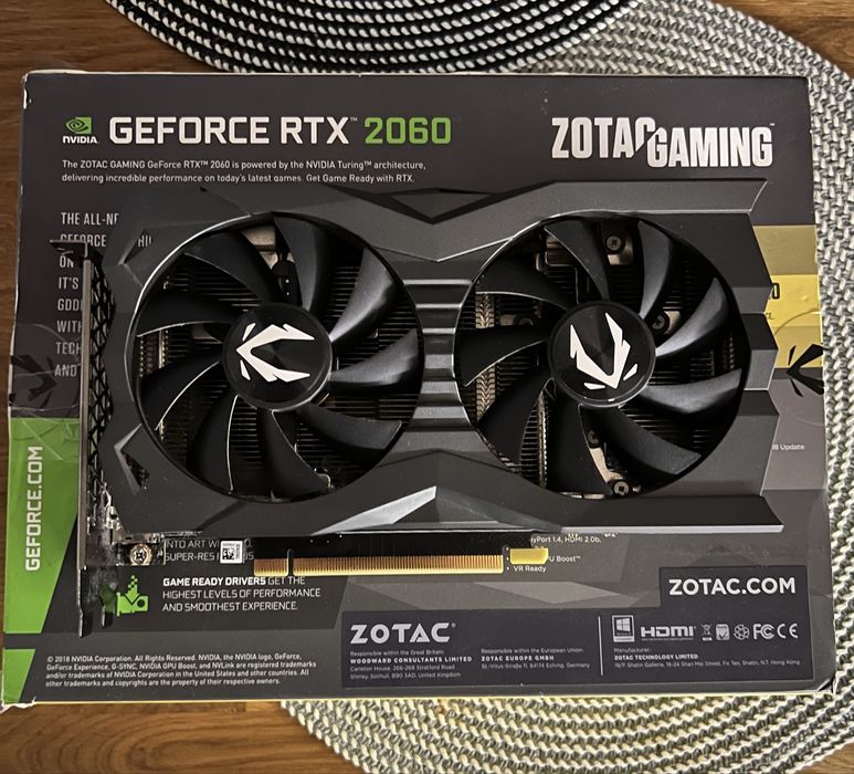 Rtx 2060 6gb ZOTAC karta graficzna