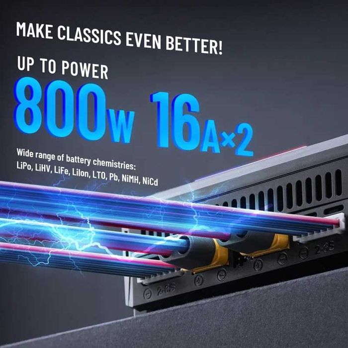 Розумний зарядний пристрій ToolkitRC M6DAC PRO AC-300W DC-800W FPV