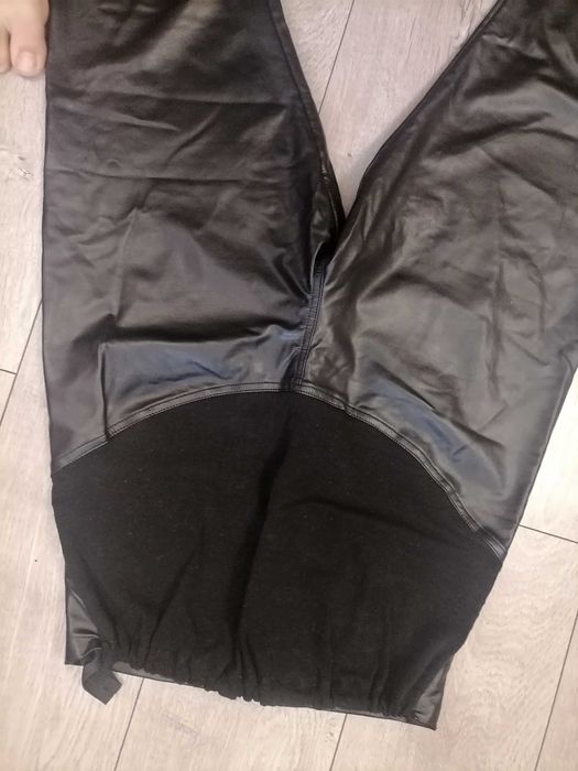Штани для вагітних з екошкіри