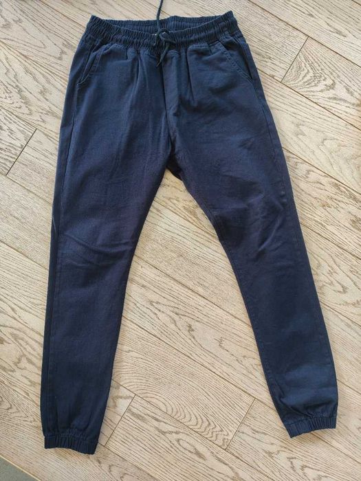 Joggery M granatowe navy joggers bawełna cotton
