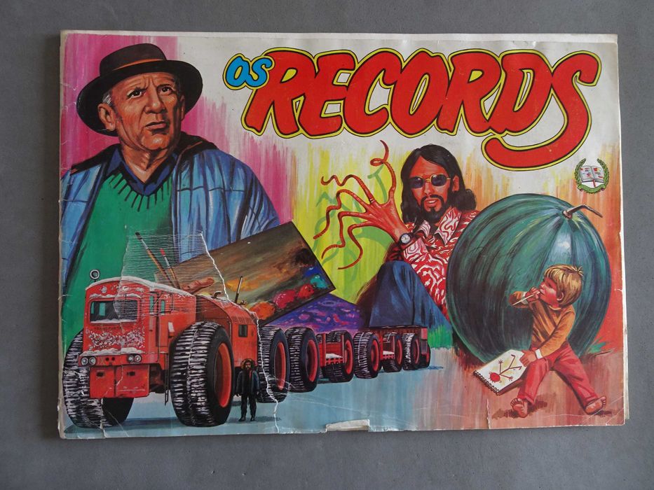Caderneta de cromos Os Records (tem 73 cromos)