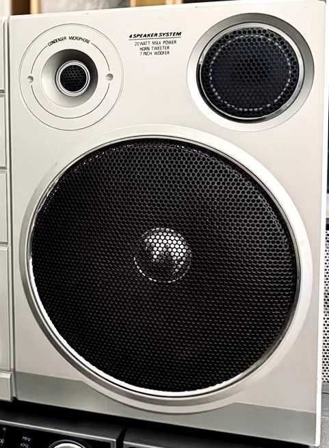 Philips D8614 бумбокс Austria 1982 — 61см, 8кг, 4 динамика, 3-моторный кассетник, ТО мастером | 9 из 10 из Германии