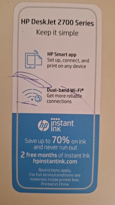 Impressora HP DeskJet 2700