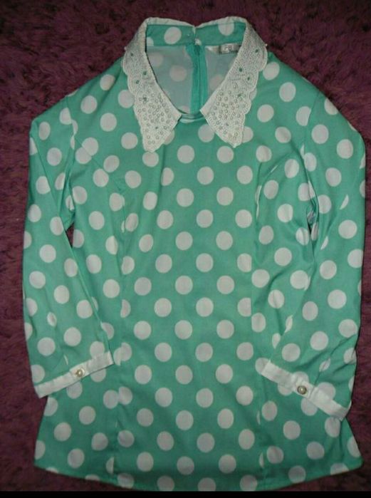 Блуза в горошок для дівчинки