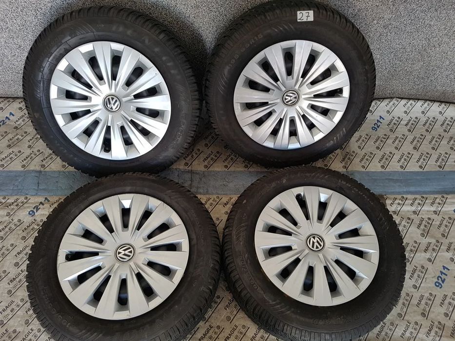 koła zimowe kołpaki 195/65r15 vw touran caddy jetta skoda octavia audi