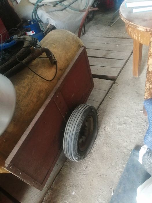 Przyczepka do kosiarki quada, masywna, oś z kolami