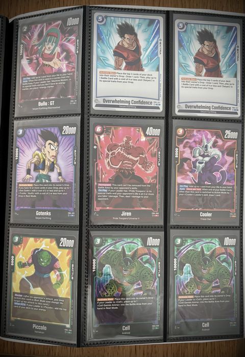 Vendo ou troco cartas Dragon Ball Super card game