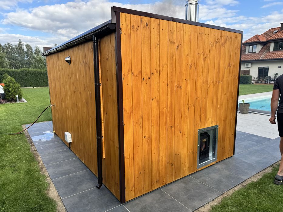 Sauna ogrodowa sauna ocieplona prysznic