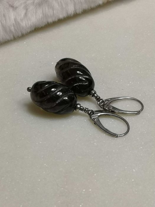 kolczyki z ametystem