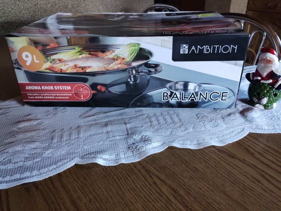 Duża brytfanna z rusztem