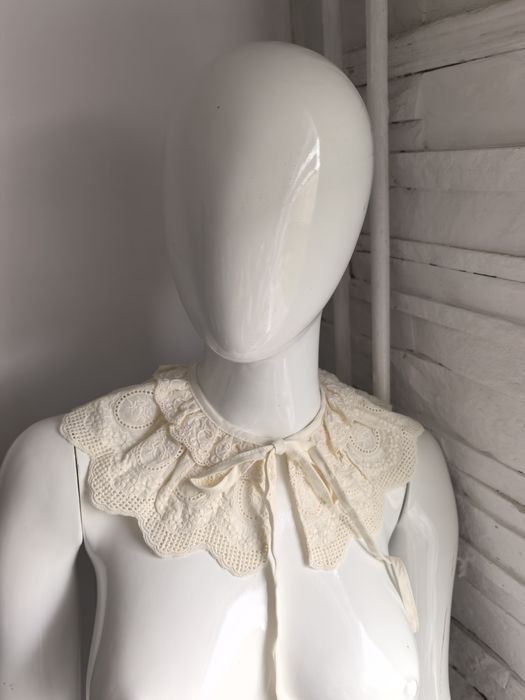 Viralowy stylowy kołnierz damski kremowy boho