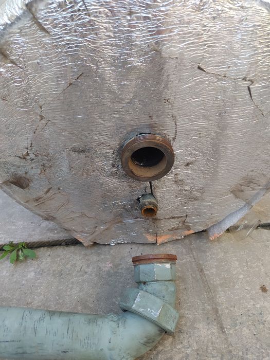 Бойлер з  балону (від опалення)