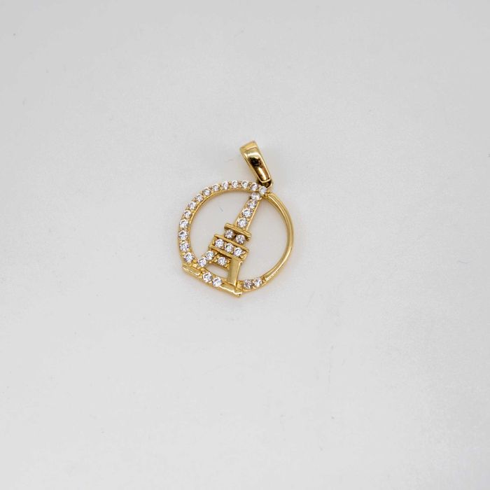 złota zawieszka 585 1,18gram Wieża Eiffla NOWA WYSYŁKA GRATIS