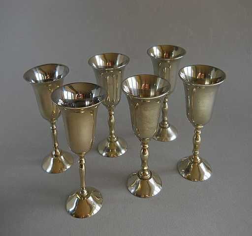 Винтажные рюмки (silver plate) - Индия