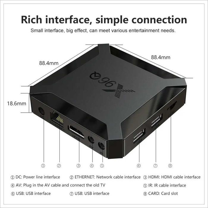 Смарт ТВ приставки  X96Q 2 GВ/16 GВ . Android  10  Allwinner H313