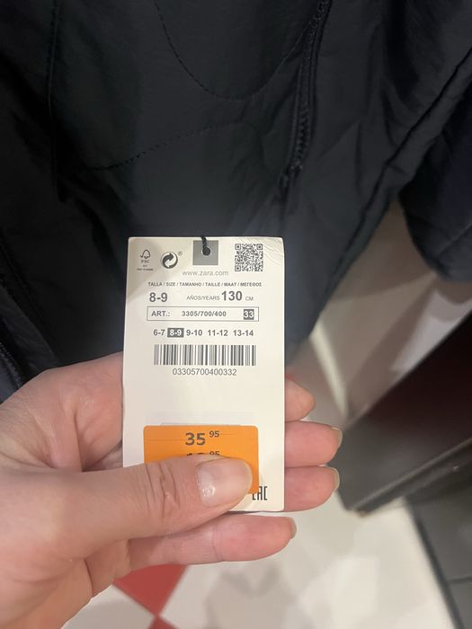 Весняна курточка 8-9 Zara синя, куртка весняна демісезонна