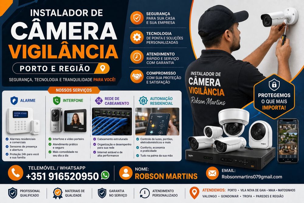 Realizo Servico instalacao Camera Segurança Vigilancia!