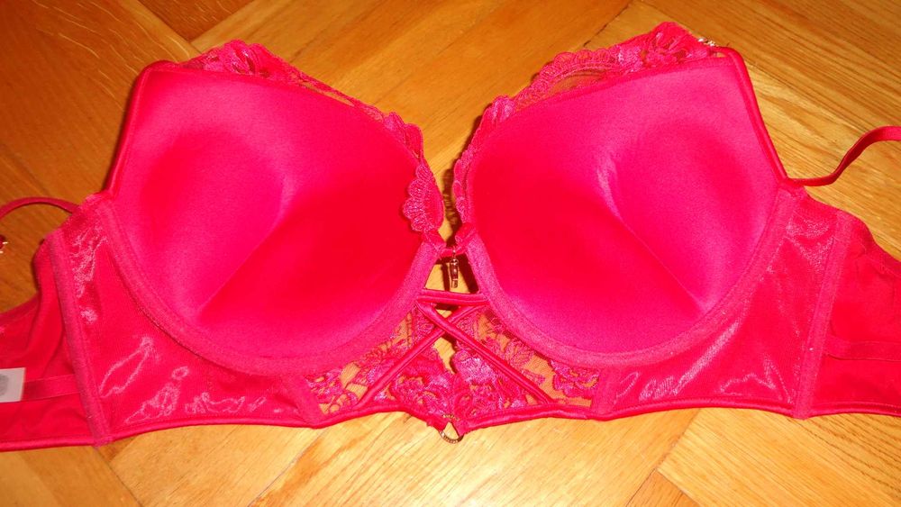 Biustonosz Viva Couture 85E push up nowy, paski,strapsy,śliczny