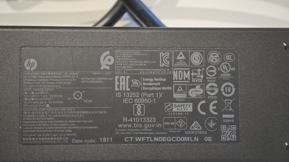 Carregador HP original 90W