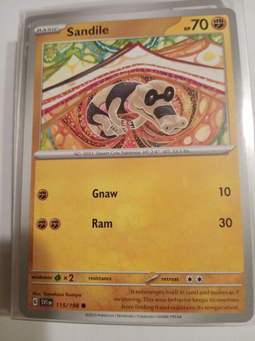 Karta Pokemon Scarlet and Violet 115/198 Sandile
