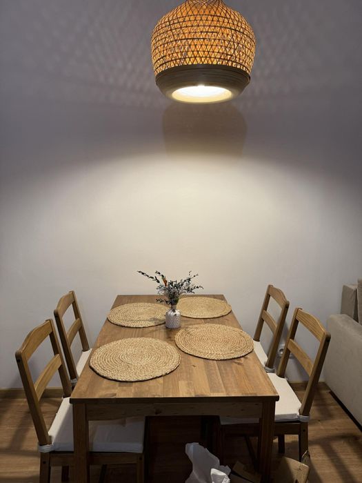 Komplet Stół+Krzesła, poduszki na siedzenia gratis