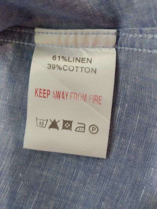 Рубашка Reiss (лен, коттон).