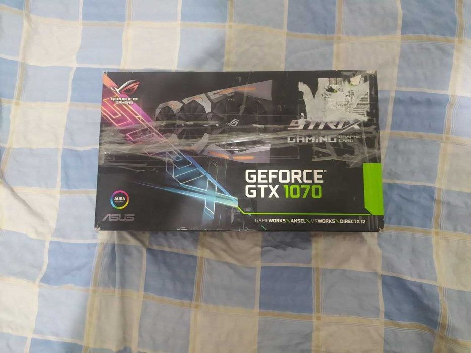 Не рабоча Asus rog strix 1070 8 Gb