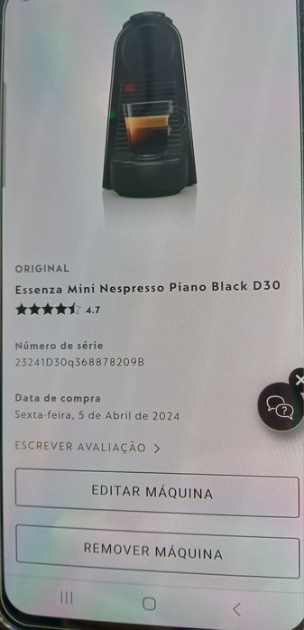 Máquina Essenza Mini Nespresso Piano Black D30i
