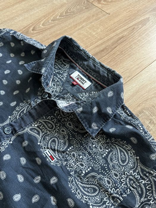 Рубашка Tommy Hilfiger Jeans (лляна, сорочка, bandana style)