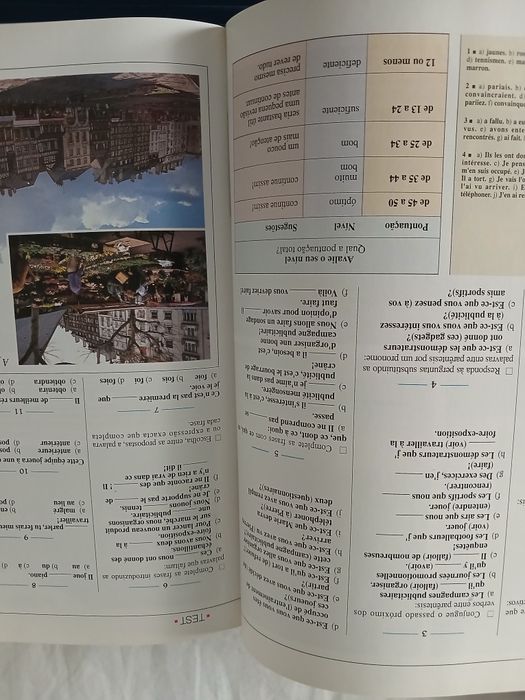 Colecção do curso completo de frances com cassetes e livros com exercicios
