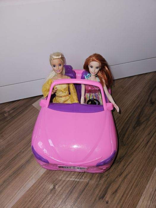 Lalki Barbie Mattel +autko
