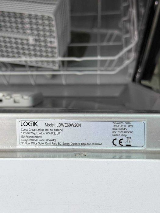 Посудомийна машинка б/в Logik LDWE60W20N 85см білий #07298