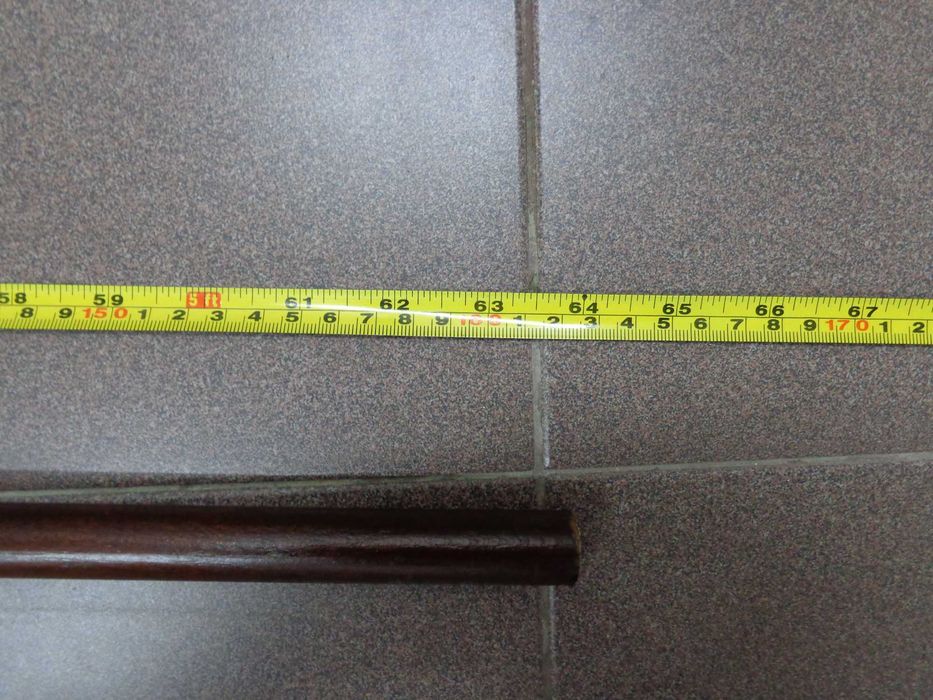 Varão de madeira para cortina 1,60 m x 23 mm
