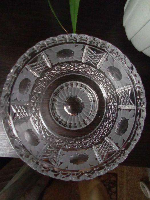 Ваза хрустальна, конфетниця