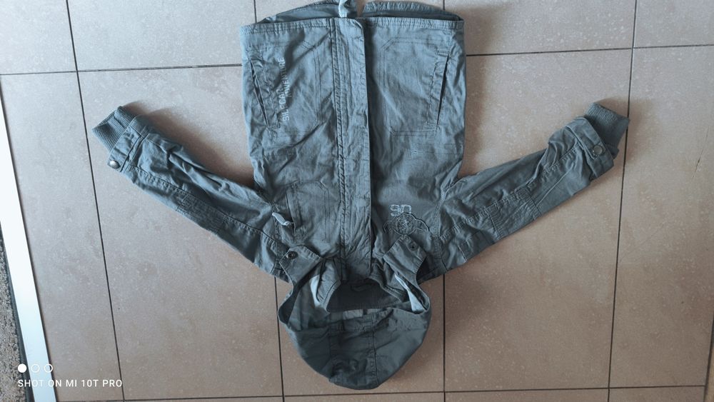 Kurtka wiatrówka Cool club Smyk szary khaki