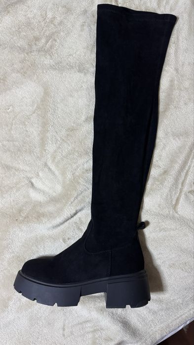 Ботфорди чулки замш демисезон