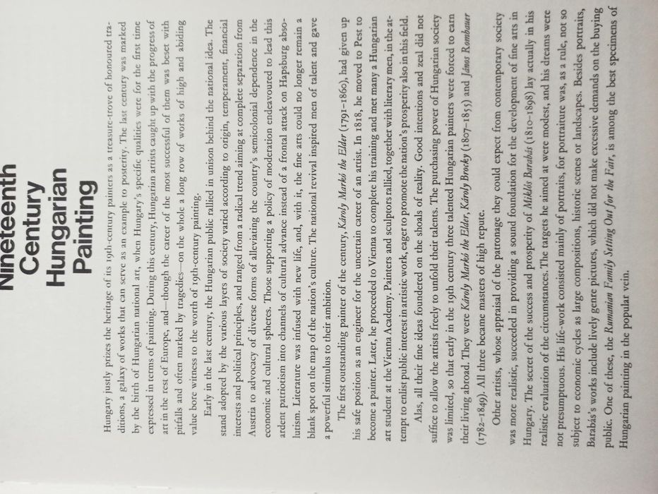 Габор, Погань Венгерская живопись 19 века