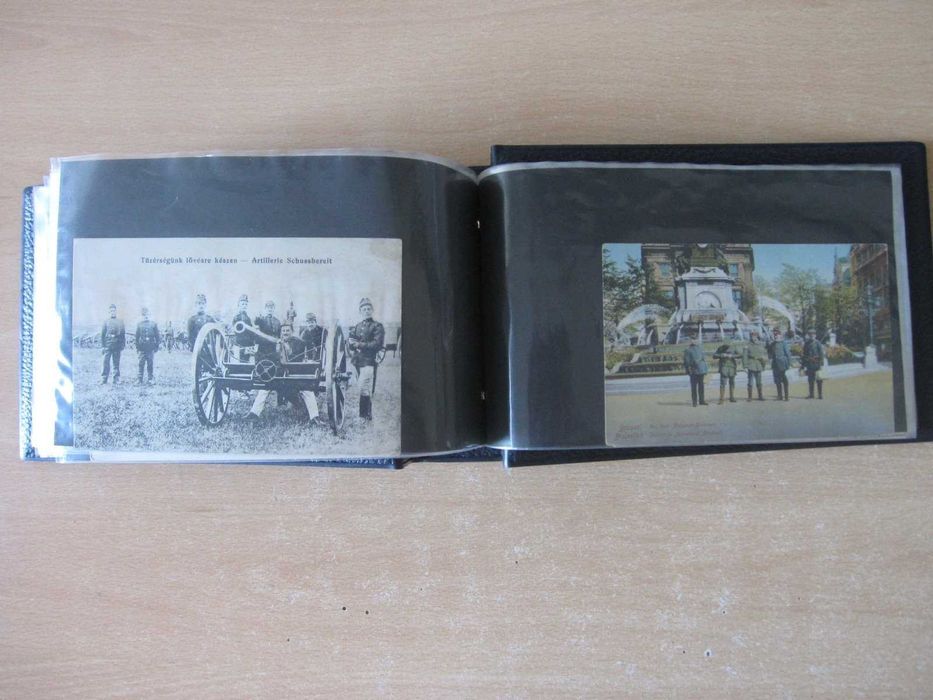 2 EXCELENTES álbuns com 200 postais RAROS da 1.ª Guerra Mundial