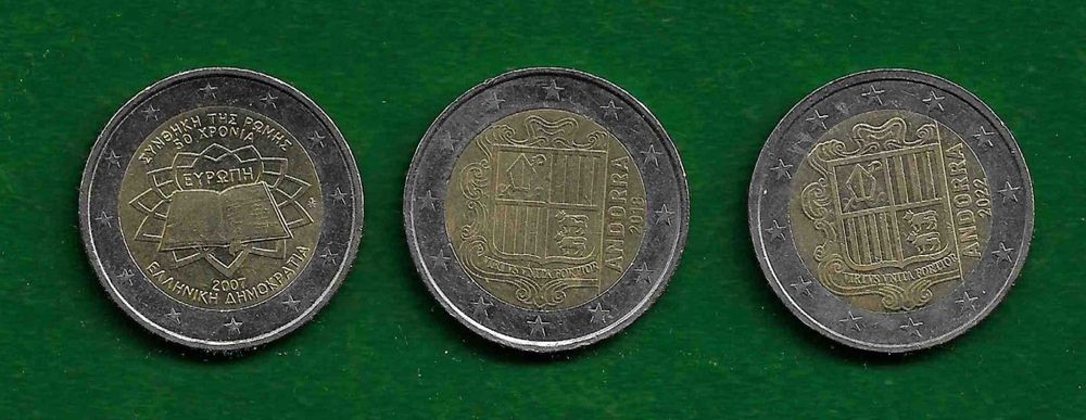 15 Moedas Comemorativas de 2 Euros - ESTRANGEIRAS