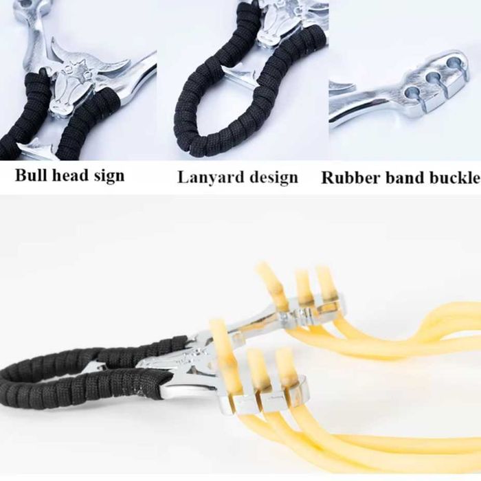 Потужна Рогатка "Буйвол" + зміцнена гумка + 20шт кульок