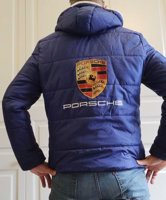 Kurtka z napisem Porsche pikowana puchowa