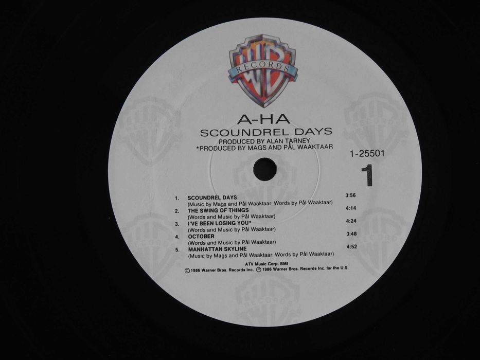 A-ha Scoundrel Days ‎LP 1986 USA пластинка NМ 1st press