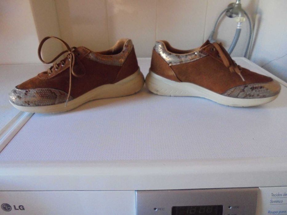 sapatilhas de senhora cor castanho