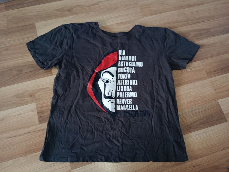 Bluzka bluzeczka koszulka na krótki rękaw t-shirt dom z papieru